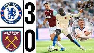 ⚪🔵 West Ham Vs Chelsea Highlights  premier league 2425 colepalmer Goal amp nicolas jackson 2 Goal [upl. by Infeld]