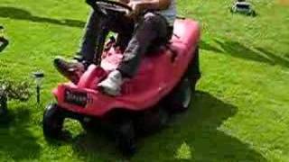 Champion Ride on LAwn Mower cutting grass [upl. by Akirre560]