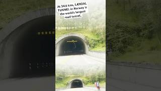 World’s longest road tunnel Lærdal Tunnel in Norway 🇳🇴 travel roadtrip norway lærdaltunnel [upl. by Nyad]