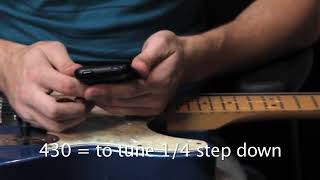 How to Tune a Guitar Down 14 Step [upl. by Eiznek]