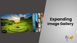 How To Create a Responsive Expanding Image Gallery Using HTML CSS and JavaScript [upl. by Rhodia366]