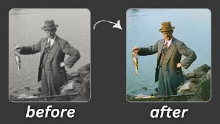 How to RESTORE old photos with AI for free in 45 seconds [upl. by Ernald]