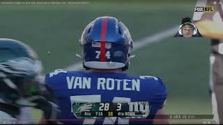 Giants Vs Eagles Highlights Reaction 2024 Week 7 Game Highlights [upl. by Dierolf]