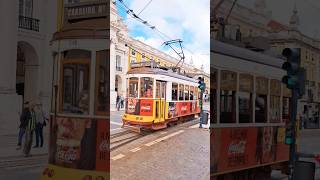 Tramway De Rouge De Lisbonne 🇵🇹 li lisbon lisbonportugal travel lisboa [upl. by Anoiuq785]