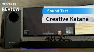 Creative Sound BlasterX Katana  Sound Test [upl. by Diarmit775]