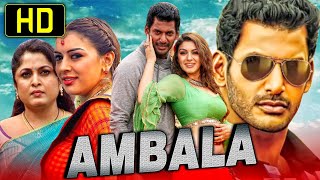 Ambala HD Tamil Hindi Dubbed Full Movie  Vishal Hansika Motwani Santhanam [upl. by Silvestro]