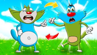 Roblox Oggy Swap His Body Parts With Jack [upl. by Ahtis889]