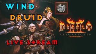 Wind Druid Chaos Sanctuary amp Terror Zone Runs Controller Gameplay Diablo 2 Resurrected [upl. by Nosle72]