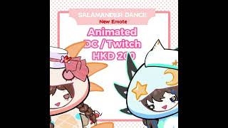 Emote Twitch Salamander dance music rap hiphop hkvtuber anime dance vgen [upl. by Cutter]