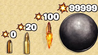 LA MEILLEURE EVOLUTION DE BALLES DE PISTOLET  Bullet Stack [upl. by Korenblat]