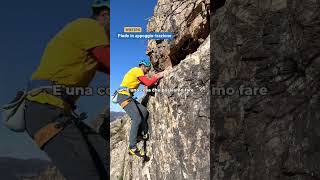 Piede in appoggiotrazione in arrampicata alpinismo tutorial [upl. by Amrac]