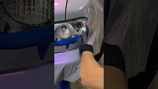 Mazda Miata NA Bumper gets a seamless look vinylwrap slammed Mazda shorts Miata [upl. by Anaidni692]