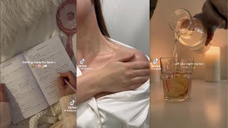 You Needed it🤍  Night Routine  SelfCare  Skincare🍓  TIKTOK COMPILATION✨ [upl. by Aivan783]