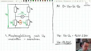 Offene Brückenschaltung  Berechnen der Brückenspannung [upl. by Asit]