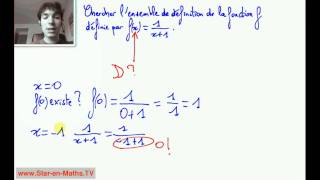 2nde Déterminer un ensemble de définition [upl. by Lednik586]