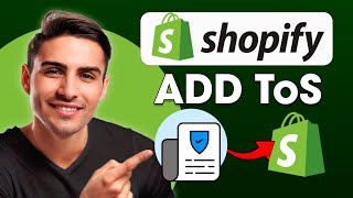 How To Add Terms of Service ToS To Your Shopify Store Tutorial [upl. by Renaxela]