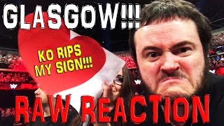 GLASGOW WWE RAW REACTION 7TH NOVEMBER 2016 [upl. by Edniya]