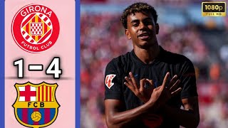 Full Highlights🔴Girona 1  4 Barcelona🔴Match Day La Liga 2024🔴All Goals🔴 [upl. by Goer]