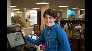 National Star student David volunteers at St Michaels Hospice Whitecross Road Hereford [upl. by Enerak448]