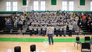 Westbury High School amp SFA High School Marching Band after the 2023 Home for the Holidays BOTB [upl. by Jewett]