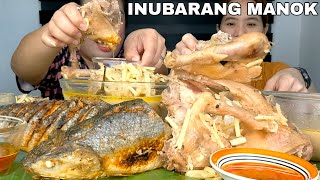 INUBARANG NATIVE NA MANOK NG AKLAN AT PRITONG BANGUS  MUKBANG PHILIPPINES [upl. by Northrop]