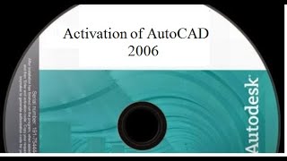 Activation of AutoCAD 2006 [upl. by Jasmina]