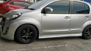 Myvi Icon dah siap lowered menggunakan Proexpert Sport Spring [upl. by Naamann]