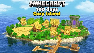 I Survived 100 Days Building a Cozy Island in Minecraft [upl. by Deanne]