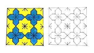 زخارف إسلامية هندسية  رسم وحدة زخرفية لا نهائية  رسم زخرفة عمرانية  رسم سهل  ISLAMIC GEOMETRIC [upl. by Aissert]