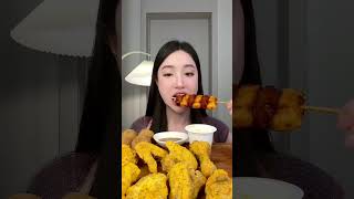 BHC Chicken Mukbang mukbangvietnamese [upl. by Jenette]