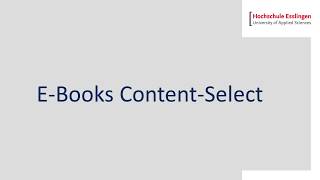 EBooks von ContentSelect herunterladen [upl. by Ellenet]