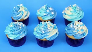 RECETTE CUPCAKE DHIVER REINE DES NEIGES RAPIDE ET FACILE [upl. by Ioj]