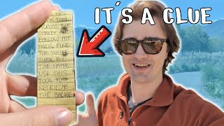 I found a secret note that leads to a Geocache  GeoTrek [upl. by Enutrof]