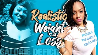 Realistic Weight Loss  Calorie Deficit [upl. by Tu]