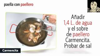 MICRO RECETA PAELLA CON PAELLERO CARMENCITA ESP [upl. by Halludba147]