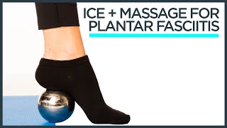 Recoup How To Use The Recoup Cryosphere Ice Massage Roller For Planter Fasciitis Foot Pain Relief [upl. by Nosyarg]