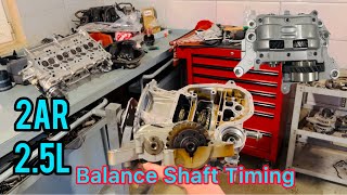 2AR 25L Engine Balance Shaft Installation [upl. by Etnoel386]