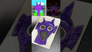 I drew 3D Puffy Durple using Magic Heat Activated Pen magicpen durple sprunki [upl. by Bibbye]