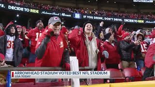 Arrowhead named top stadium in NFL [upl. by Hoopen]