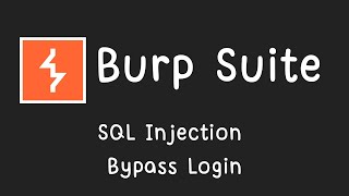 สอนใช้งาน Burp Suite SQL Injection  Bypass Login [upl. by Annie]