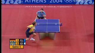 JO Waldner vs Timo Boll  Athens 2004 Olympic Games Waldners points [upl. by Mialliw]