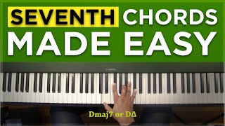 Seventh Chords Made Easy  Major 7ths and Dominant 7th [upl. by Cirted470]