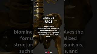 Biomineralization  biology biologyfacts science sciencefacts humanbodyfacts [upl. by Latini]