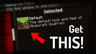 How To Get The DEFAULT Minecraft TEXTURE PACK [upl. by Devondra]