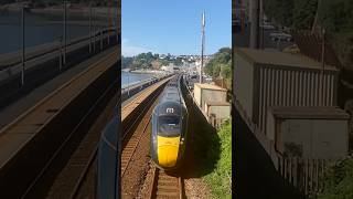 GWR Class 800 passes Dawlish station on route to London Paddington [upl. by Yelsiap]