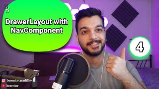 ِDrawerLayout with NavComponent in Kotlin  part4  Kotlin Advanced Course [upl. by Litta278]