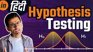 What is Hypothesis Testing in Hindi Math Statistics for data science machine learning [upl. by Riggins]