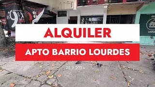 ALQUILER APTO BARRIO LOURDES SAN SALVADOR NO PRIVADO [upl. by Talbott]