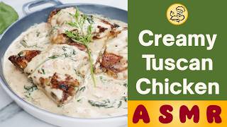 Creamy Tuscan Chicken Recipe That Will Wow Your Tastebuds  Easy OnePan Dinner  Baba Food ASMR [upl. by Ynnaf]