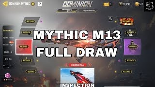 Mythic M13 Morning Star Full Draw CODM  Mythic M13 Inspection  Dominion Mythic Draw COD MOBILE [upl. by Stephen]